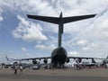 Lakeland, Florida - APRIL 5, 2019: Sun n Fun Airshow. Aviation training institute. Sun Ã¢â¬Ën fun expo campus. Visitors arriving at